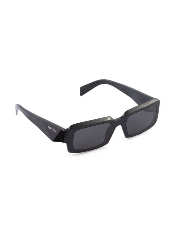 Prada Eyewear Symbole zonnebril met rechthoekig montuur - Zwart