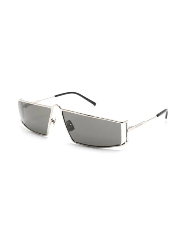 Saint Laurent Eyewear Zonnebril met vierkant montuur - Zilver