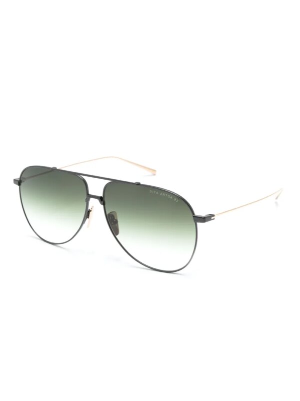 Dita Eyewear Zonnebril met rond montuur - Goud