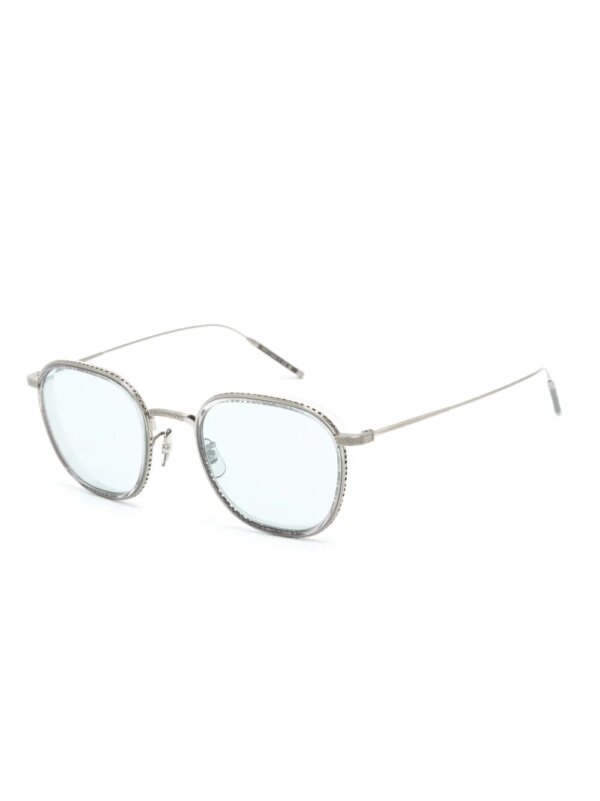 Oliver Peoples TK-9 zonnebril met vierkant montuur - Zilver