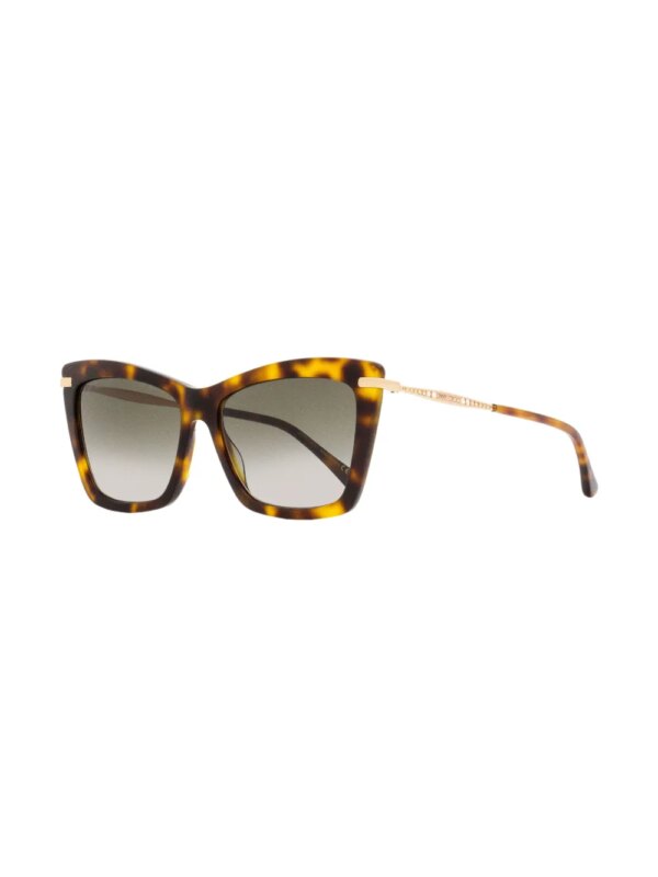 Jimmy Choo Eyewear Zonnebril met rechthoekig montuur - Bruin