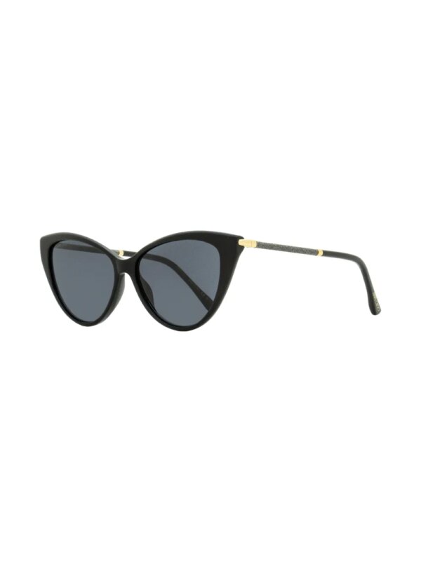 Jimmy Choo Eyewear Zonnebril met cat-eye montuur - Zwart