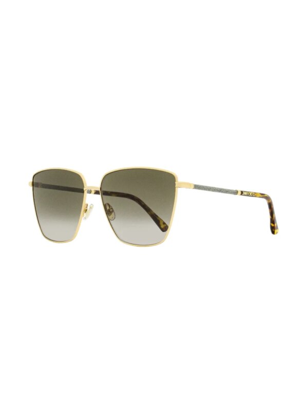 Jimmy Choo Eyewear Zonnebril met oversized montuur - Goud