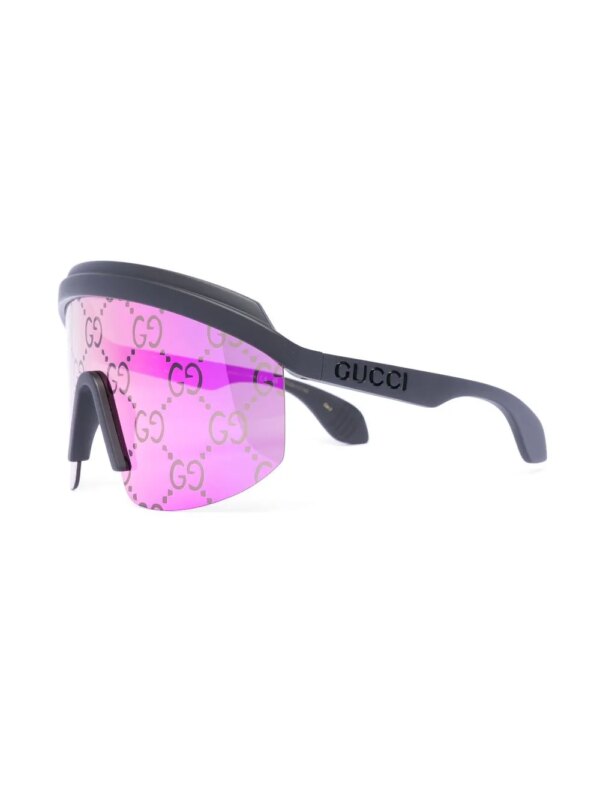 Gucci Eyewear Zonnebril met masker montuur - Zwart