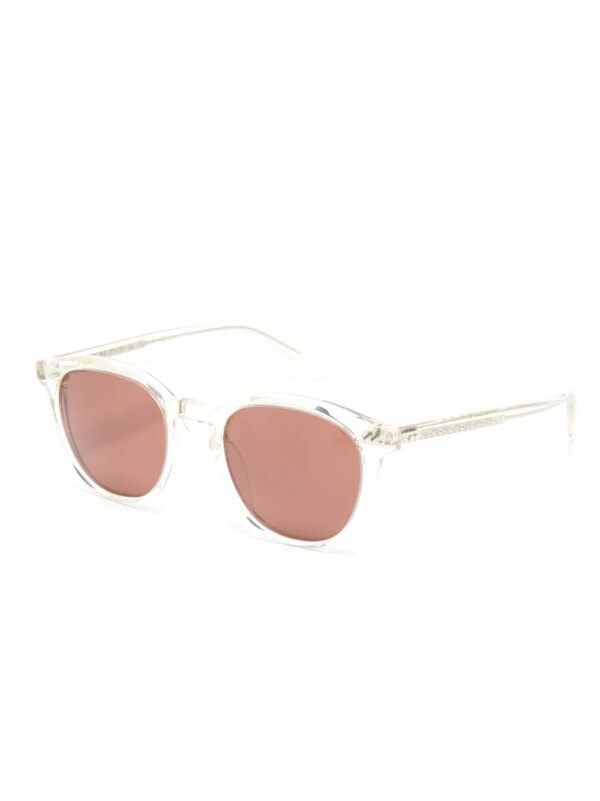 Oliver Peoples Zonnebril met doorzichtig montuur - Beige