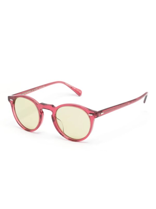 Oliver Peoples Zonnebril met rond montuur - Roze