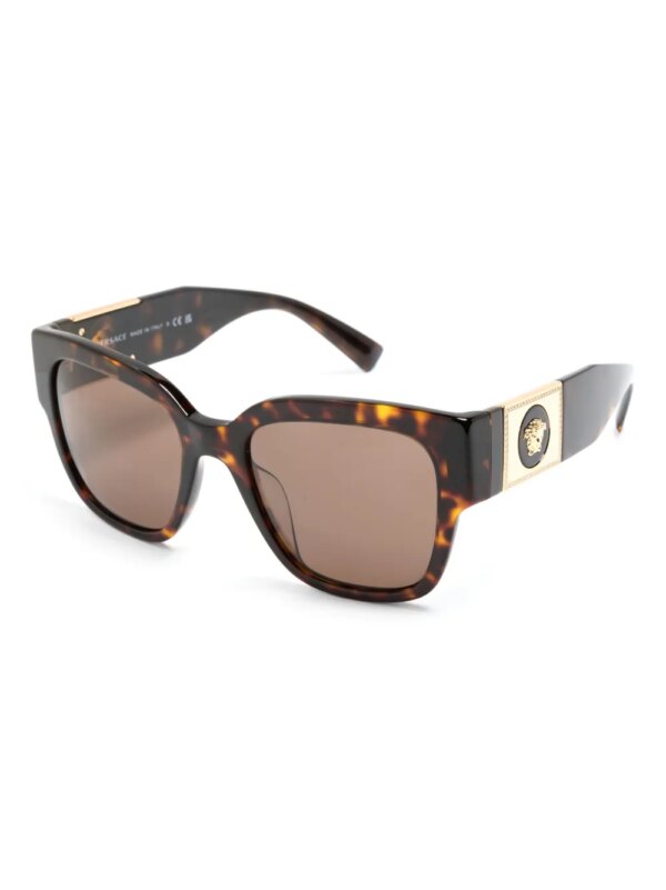 Versace Eyewear Zonnebril met vierkant montuur - Bruin