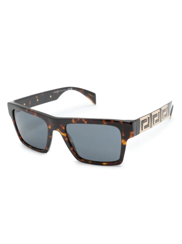 Versace Eyewear Zonnebril met vierkant montuur - Bruin