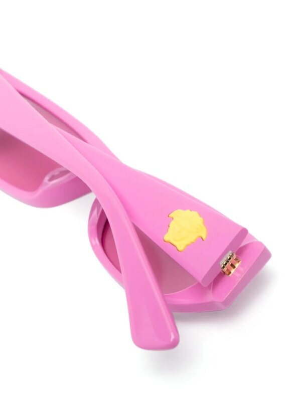 Versace Kids Zonnebril met rechthoekig montuur - Roze