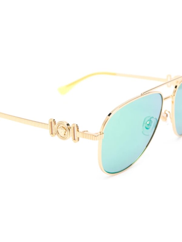 Versace Kids Zonnebril met rond montuur - Goud