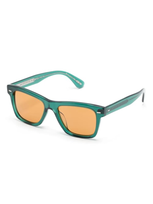 Oliver Peoples Oliver Sun zonnebril met vierkant montuur - Groen