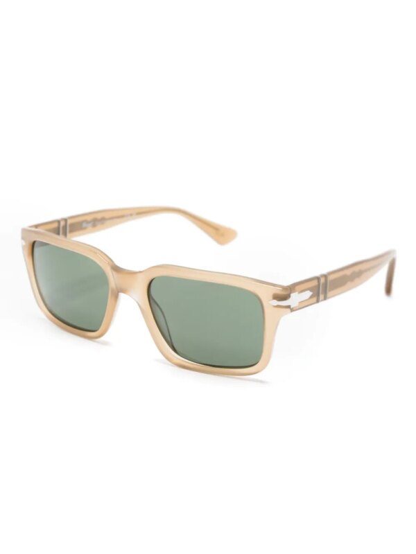 Persol Zonnebril met vierkant montuur - Beige