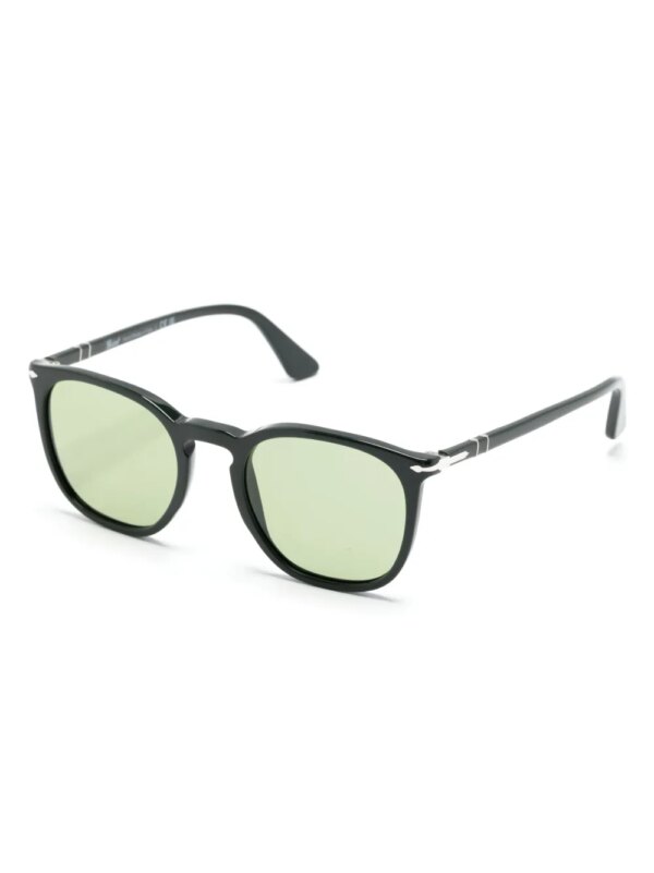 Persol Zonnebril met rechthoekig montuur - Groen