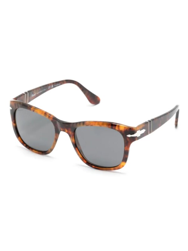 Persol 3313S zonnebril met vierkant montuur - Bruin