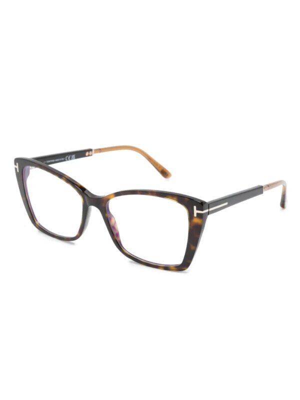 TOM FORD Eyewear Zonnebril met schildpadschild design - Bruin