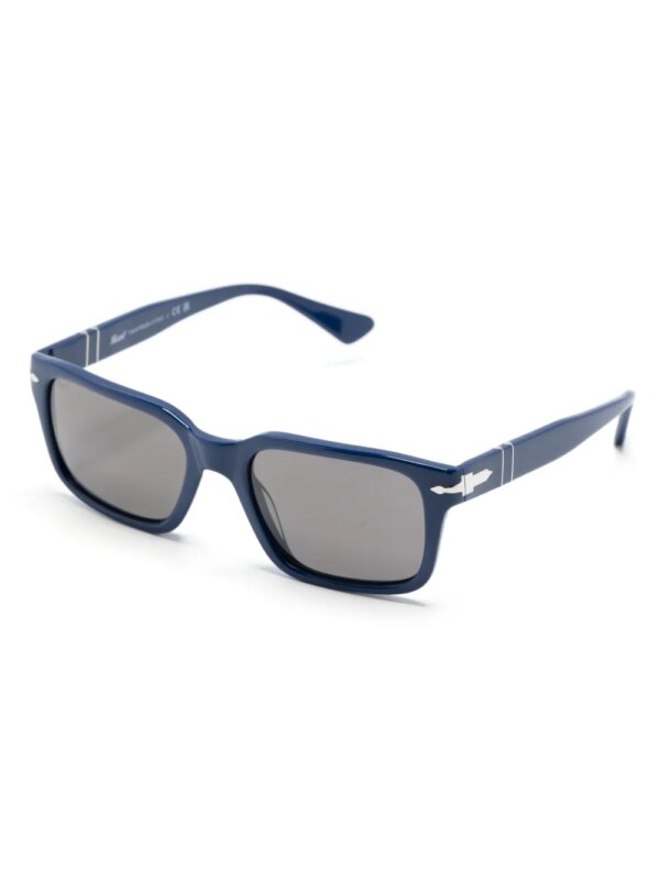 Persol 3272S zonnebril met rechthoekig montuur - Blauw