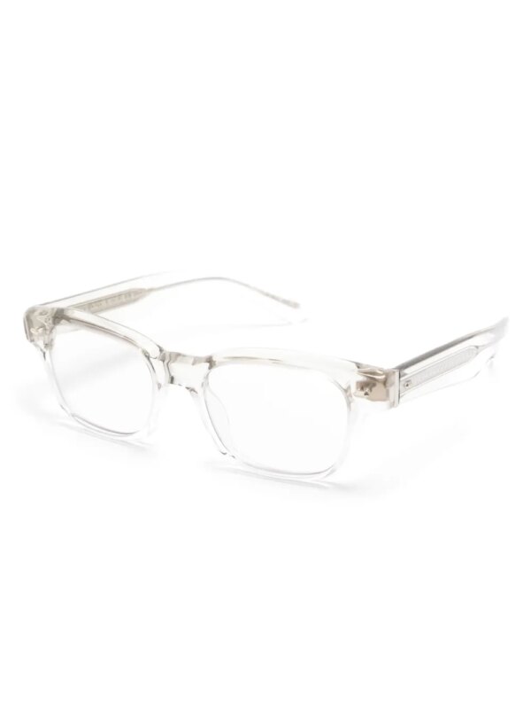 Oliver Peoples Zonnebril met rechthoekig montuur - Wit