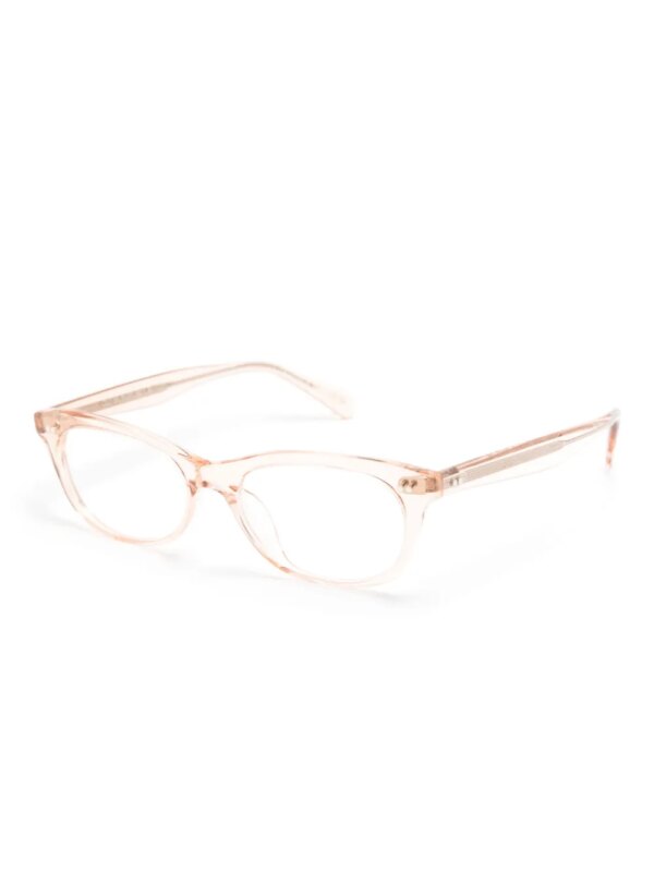 Oliver Peoples Zonnebril met rechthoekig montuur - Roze