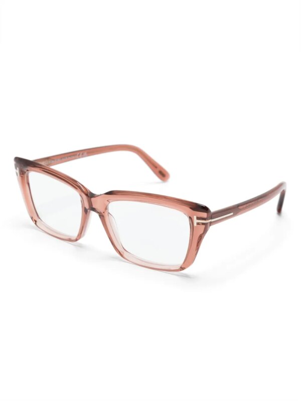 TOM FORD Eyewear Zonnebril met rechthoekig montuur - Roze