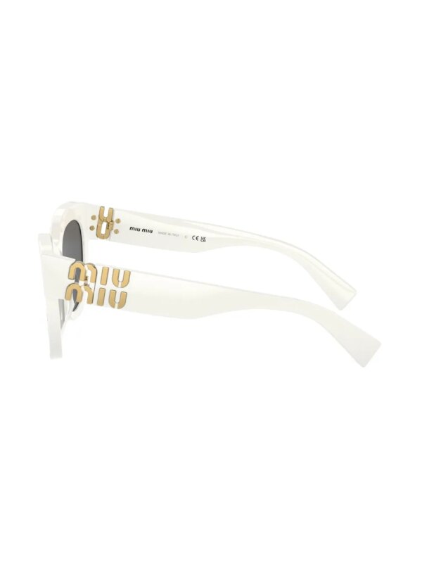 Miu Miu Eyewear Zonnebril met cat-eye montuur - Wit