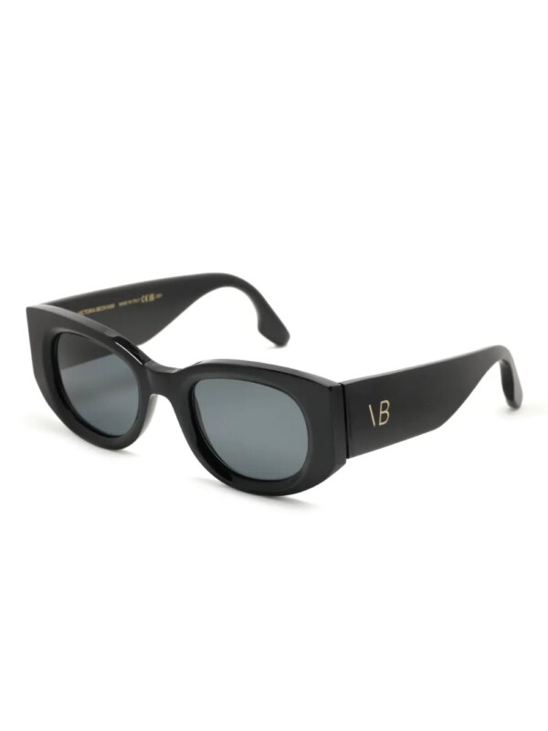Victoria Beckham Eyewear Zonnebril met ovalen montuur - Zwart