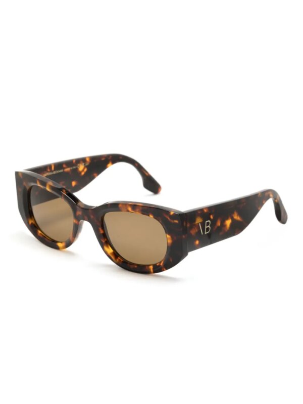 Victoria Beckham Eyewear Zonnebril met ovalen montuur - Bruin