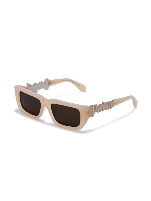 Palm Angels Eyewear Milford zonnebril met rechthoekig montuur - Beige