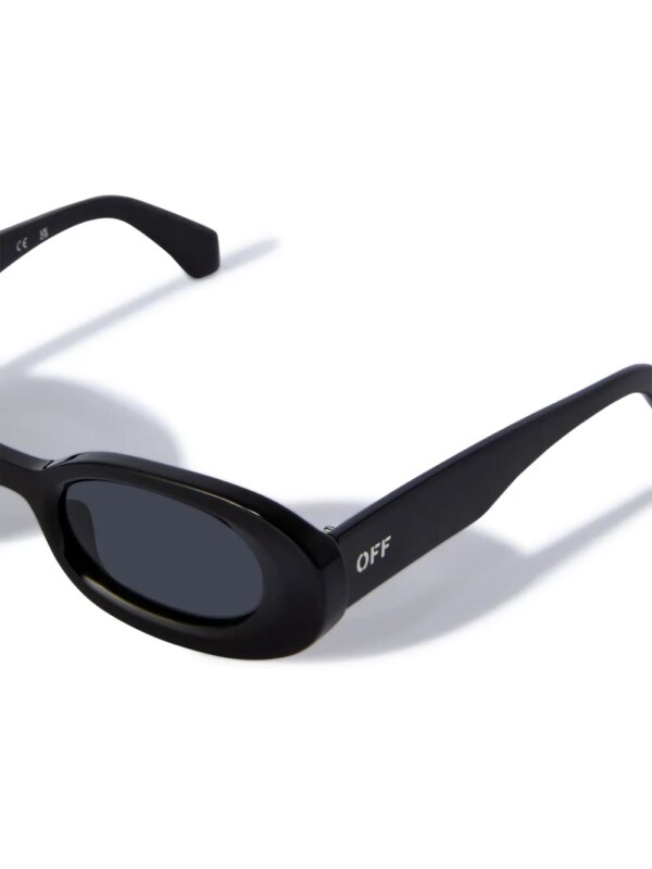 Off-White Eyewear Amalfi zonnebril met ovaal montuur - Zwart