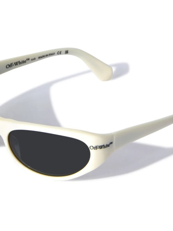 Off-White Eyewear Napoli zonnebril met rond montuur - Beige