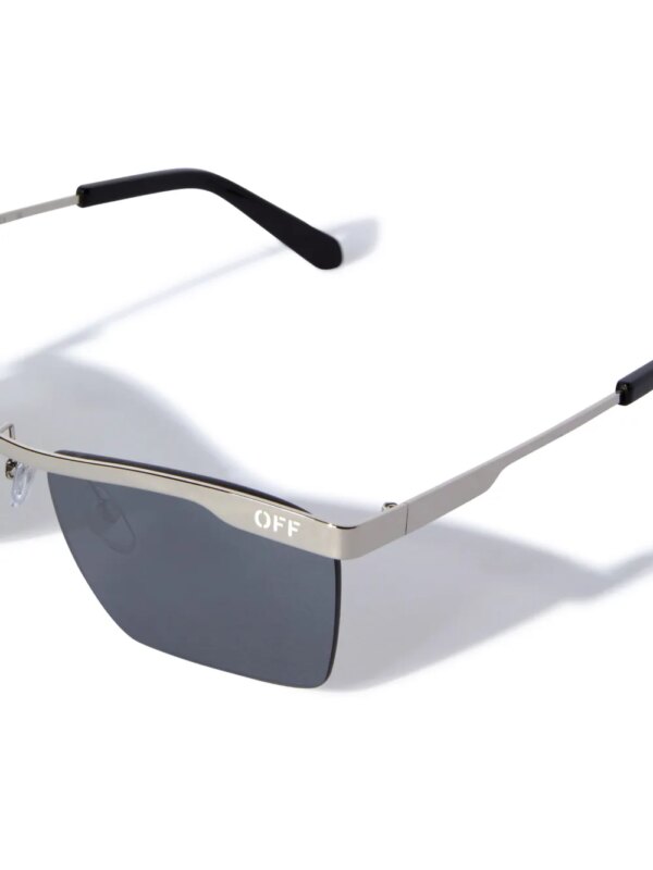 Off-White Eyewear Rimini zonnebril met rechthoekig montuur - Zilver