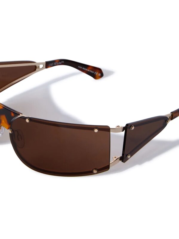 Off-White Eyewear Kenema zonnebril met oversized montuur - Bruin