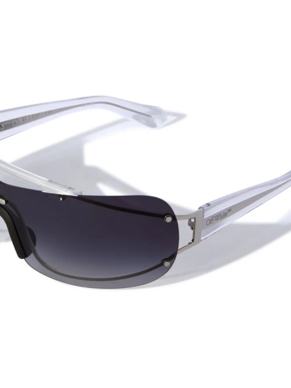 Off-White Eyewear Big Wharf zonnebril met oversized montuur - Zwart