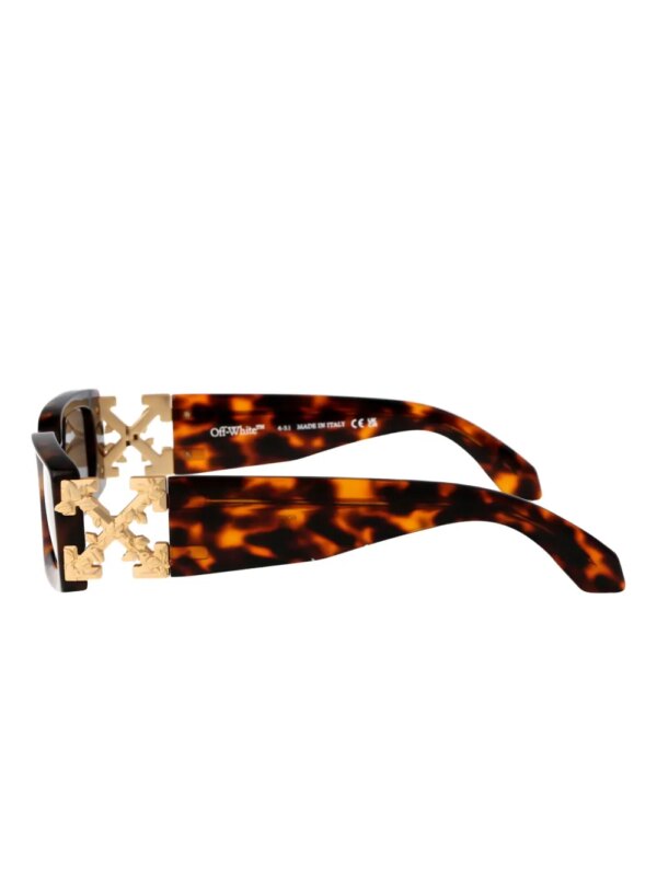 Off-White Eyewear Roma zonnebril met schildpadschild design - Bruin