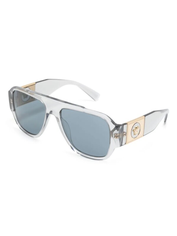 Versace Eyewear Zonnebril met vierkant montuur - Grijs