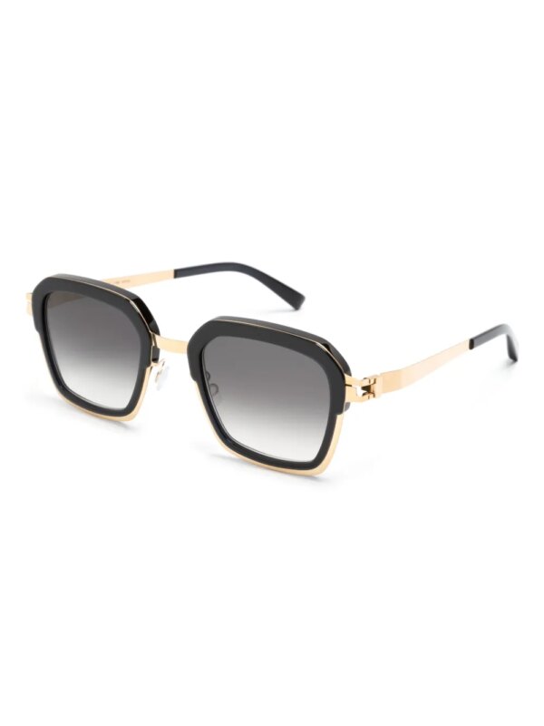 Mykita Misty 768 zonnebril met vierkant montuur - Zwart