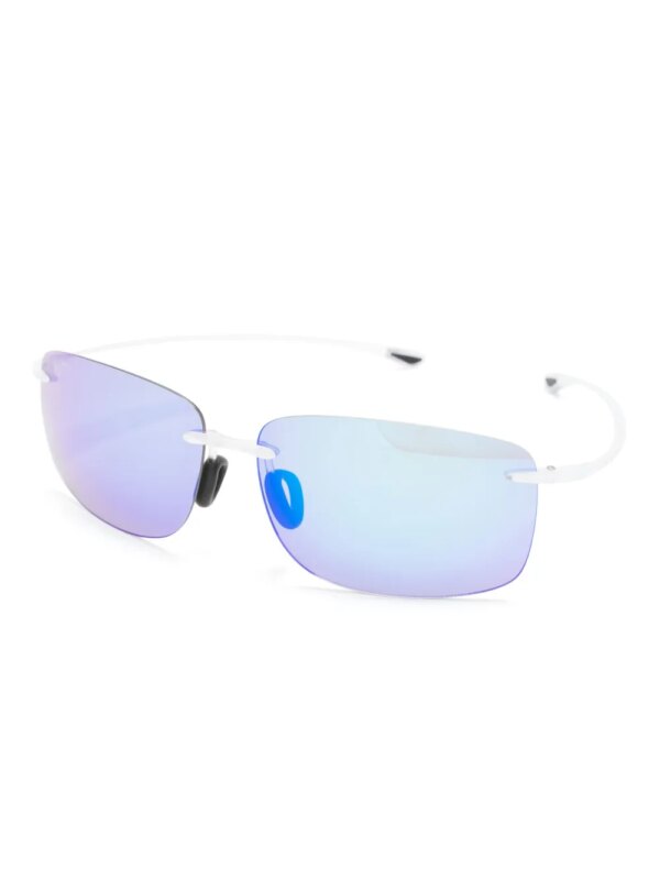 Maui Jim Zonnebril met rechthoekig montuur - Wit