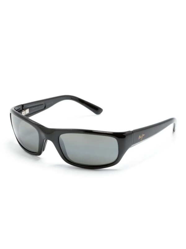 Maui Jim Zonnebril met rechthoekig montuur - Zwart