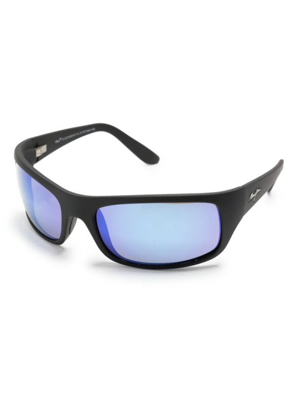 Maui Jim Zonnebril met rechthoekig montuur - Zwart