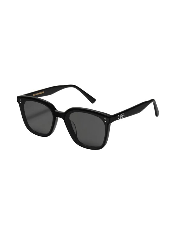 Gentle Monster Queen 01 zonnebril met logo - Zwart
