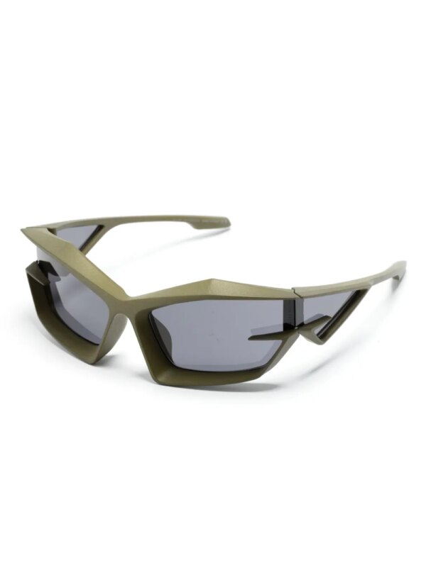 Givenchy Eyewear Bornt visor zonnebril - Groen