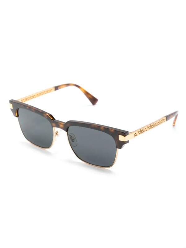 Versace Eyewear Zonnebril met vierkant montuur - Bruin