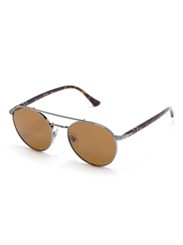 Persol Zonnebril met rond montuur - Zilver