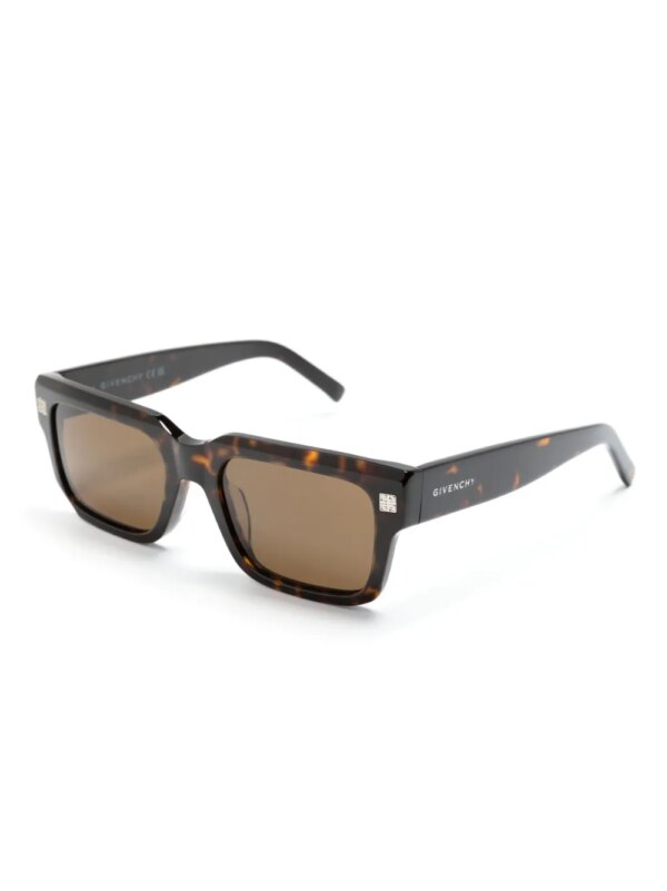 Givenchy Eyewear Zonnebril met rechthoekig montuur - Bruin