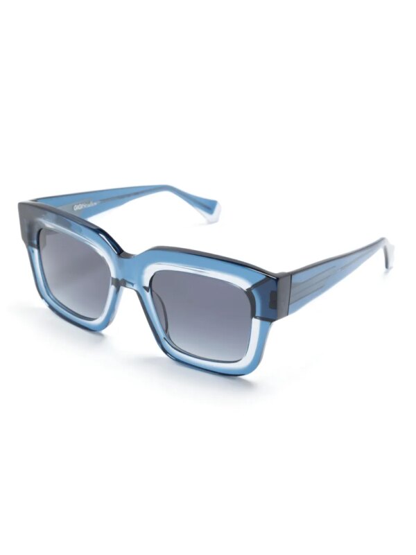 GIGI STUDIOS Dazzle zonnebril met vierkant montuur - Blauw