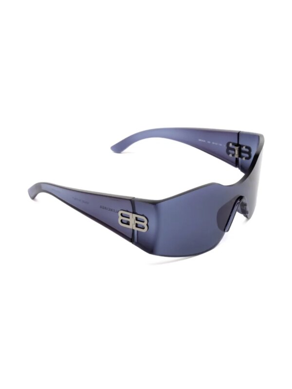 Balenciaga Eyewear Hourglass zonnebril met masker montuur - Blauw