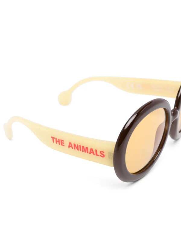 The Animals Observatory Zonnebril met rond montuur - Bruin