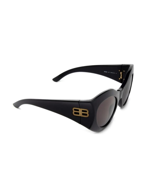 Balenciaga Eyewear Zonnebril met rond montuur - Zwart