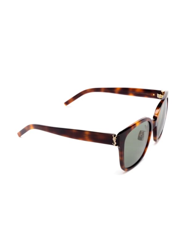 Saint Laurent Eyewear M-105 zonnebril met schildpadschild design - Bruin