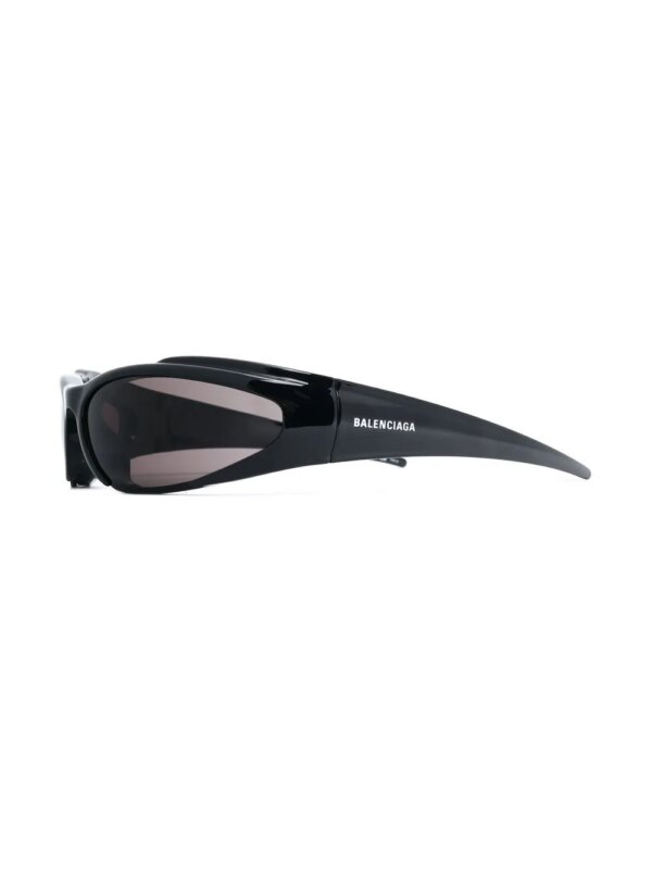 Balenciaga Eyewear Zonnebril met rechthoekig montuur - Zwart