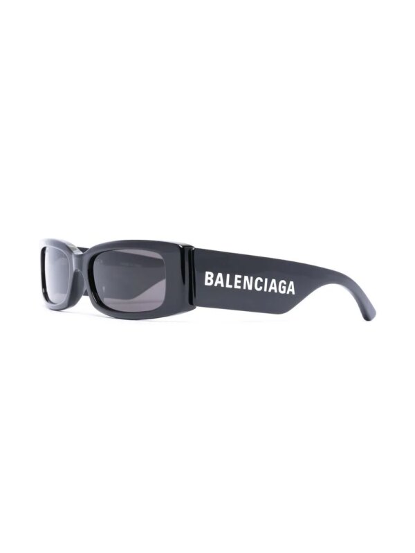 Balenciaga Eyewear Zonnebril met rechthoekig montuur - Zwart